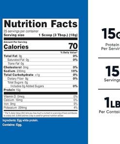 Nutricost Egg White Protein Powder 1lb (Unflavored) – Non-GMO- Gluten Free 2