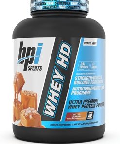 BPI Sports Whey HD Ultra Premium Protein Powder- Salted Caramel