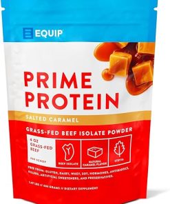 Equip Foods Prime Protein Powder – Salted Caramel & Iced Coffee – Grass Fed Beef Protein Powder Isolate – Paleo and Keto Friendly- Gluten Free Carnivore Protein Powder – Helps Build and Repair Tissue 2