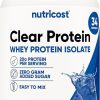 Nutricost Clear Whey Protein Isolate 2 LBS (Blue Raspberry Flavored) – 20G Protein Per Serving- GMO-Free