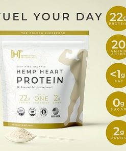 USDA Organic Hemp Protein Powder for Women & Men – Unflavored Pure Natural Hemp Protein Powder Organic – Plant Based Hemp Powder- Vegan 2