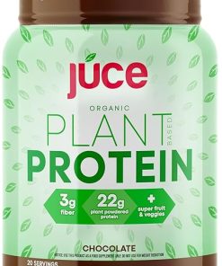 Júce Organic Plant-Based Protein Powder – Chocolate | Premium Organic Protein Blend- Brown Rice