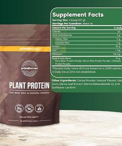 Primal Harvest Vegan Protein Powder for Nutritional Weight Support 20g Plant-Based Protein Per Serving from Fava Beans Chickpeas & Rice Chocolate Flavor 405g Gluten 2