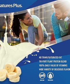NaturesPlus SPIRU-TEIN- Banana – 8 Total Packets – Plant-Based Protein Shake – Non-GMO 2