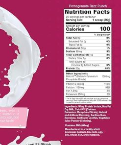 Inspire Pomegranate Razz Punch Whey Protein Isolate Powder with Calcium (20 Servings) 2