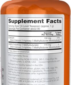 NOW Foods Sports Nutrition- HMB (β-Hydroxy β-Methylbutyrate)Powder 2