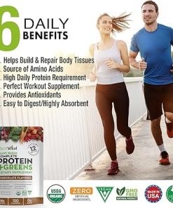 PlantVital Vegan Protein Powder Plant Based- Organic Protein Powder Chocolate 2