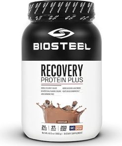 BIOSTEEL Recovery Protein Plus Powder Supplement- Grass-Fed and Non-GMO Formula