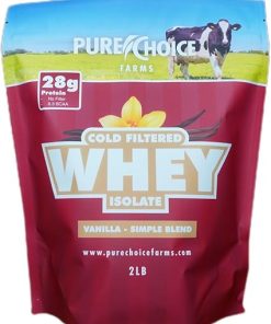 Pure Choice Vanilla Whey Protein Isolate Powder- 28g Protein
