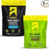 Complement Organic Vegan Protein Powder Bundle – Unflavored & Chocolate (30 Servings Each) | Low Carb- Low Calorie 3