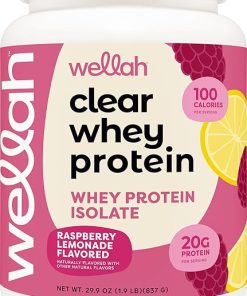 Clear Whey Protein Isolate (Raspberry Lemonade Flavored) – 30 Servings- 20 Grams Whey Protein Isolate Per Serving