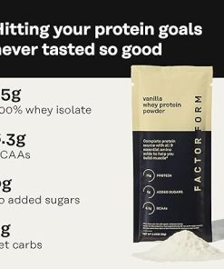 Whey Protein Powder | 100% Whey Isolate | 25g Protein & 6.3g BCAAs | Low Carb & Keto-Friendly | No Added Sugar | 15 Packets | Vanilla Flavor 2