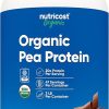 Nutricost Organic Pea Protein Powder (3 LBS) Chocolate – Certified USDA Organic- Protein from Plants