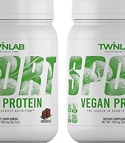 Twinlab Sport Vegan Protein – Organic Protein Powder Made from Pea Protein- Rice Protein