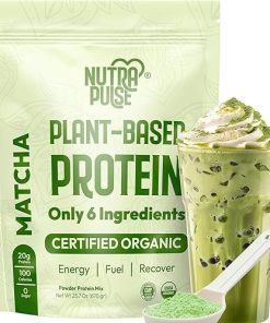 Organic Vegan Protein Powder – Matcha Flavor- Plant-Based