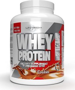 Unitech USK Whey Cookies Protein Powder | Muscle Repair & Metabolism Support | Protein with Essential Amino Acids- Enzymes & Minerals | Sports Supplement | Cookies Flavor