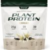 Snap Supplements Organic Plant Based Vegan Protein Powder Nitric Oxide Boosting Protein Powder- Vanilla Bean