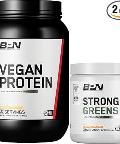 BARE PERFORMANCE NUTRITION BPN Vegan Vanilla Protein + Strong Greens Pineapple Coconut Bundle