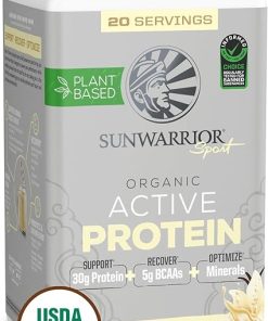 Sunwarrior Vegan Protein Powder Plant-Based USDA Organic Protein BCAAs Sugar- Gluten