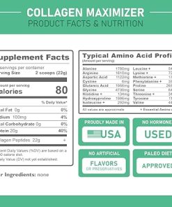 Collagen Maximizer Plus- Instantized Collagen Peptides Protein Powder(Unflavored) Grass-Fed- Gluten Free 2