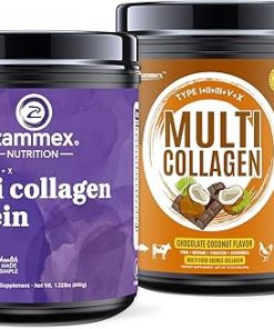 Zammex Multi Collagen Peptides- unflavored+Chocolate Flavor