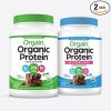 Orgain Organic Protein + Superfoods Powder and Orgain Organic Vegan Protein Powder Bundle (2.02 Lb + 2.03 Lb)
