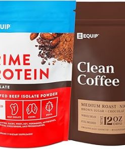 Equip Foods Prime Protein Powder Chocolate & Gold Standard Clean Coffee
