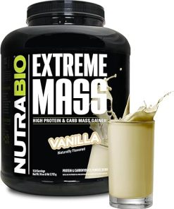 NutraBio Extreme Mass Gainer Protein Powder- 53G Protein