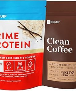 Equip Foods Prime Protein Powder Vanilla & Gold Standard Clean Coffee