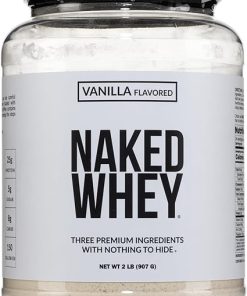 Naked Whey Vanilla Protein Powder – Only 3 Ingredients – Grass Fed Whey Protein Powder- Vanilla Flavor