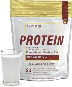 Essential Elements Pea Protein Powder – Very Vanilla | Low-carb Plant-Based Vegan Blend – Keto-Friendly and Gluten-Free | 20 Servings- 18oz