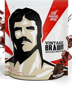 Vintage Brawn – Muscle-Building Protein Powder Isolate for Men & Women – Post-Workout & Anytime Recovery Drink – Premium Protein Isolate Sources: Egg- Milk