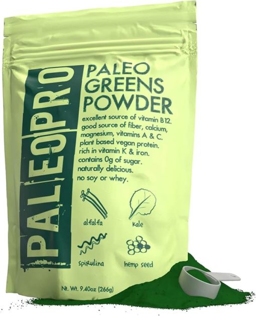PaleoPro Paleo Greens Powder- Plant-Based Vegan Protein Powder