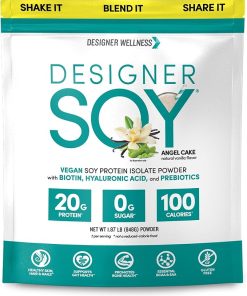 Designer Wellness- Soy Isolate Protein Powder with Biotin