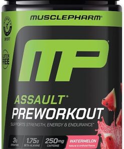 MusclePharm Assault Energy & Strength Pre Workout Powder for Men & Women with Beta Alanine- Caffeine