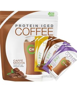 Chike Natural Protein Iced Coffee Bundle Sampler Pack and Caffe Mocha- 20 G Protein
