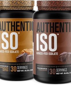 Jacked Factory Authentic ISO Grass Fed Whey Protein Isolate Powder – Low Carb- Non-GMO Muscle Building Protein w/No Fillers (Chocolate Peanut Butter