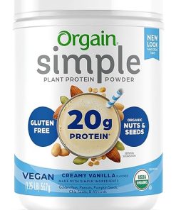 Orgain Organic Simple Vegan Protein Powder- Vanilla with Collagen Peptides Powder – Plant Based Protein 2