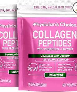 Collagen Peptides Powder – Hydrolyzed Protein(Type I & III) – Digestive Enzymes – Keto Collagen Powder for Women & Men – Hair- Skin