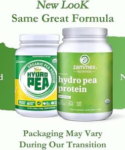 Zammex Organic Pea Protein Powder- 27g Proteins Per Serving 2