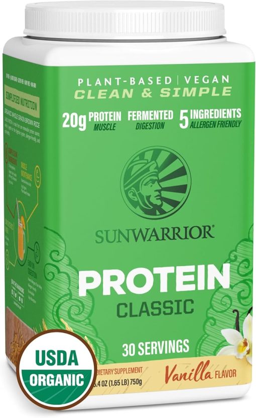 SUNWARRIOR Classic Vanilla Protein- 750 GR