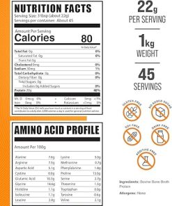 BulkSupplements.com Beef Bone Broth Protein Powder – Bovine Bone Broth Protein- Lactose Free Protein Powder – Dairy Free & Gluten Free 2