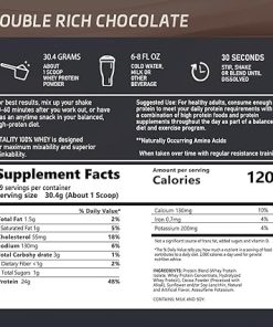 Gold Standard 100% Whey Protein Powder – Chocolate Flavor- 24g Protein Per Serving 2