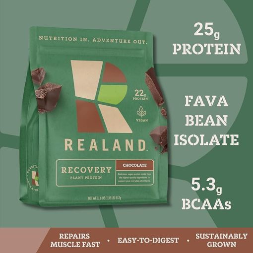 Chocolate Vegan Plant Protein Isolate - Fava Bean Protein Powder for Recovery - Image 2