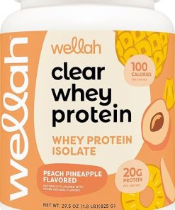 Clear Whey Protein Isolate (Peach Pineapple Flavored) – 30 Servings- 20 Grams Whey Protein Isolate Per Serving