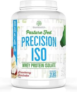 Precision ISO Strawberry Shortcake (2 LB) | 27g Whey Protein Isolate | Non-GMO | Sugar Free | 28 Servings