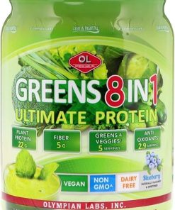 Olympian Labs Ultimate Greens Protein 8 in 1. Plant Protein- Greens & Veggies