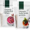 Natural Force Whey Protein Powder – Chocolate- 5 lbs Organic Clean Collagen Peptides Powder Unflavored 3