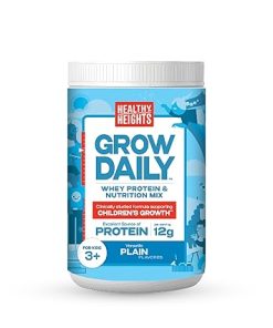Healthy Heights Grow Daily Kids Protein Drink Mix (Plain) – High Protein Shake for Kids 3+
