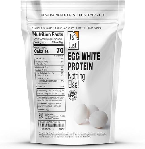 It's Just! - Egg White Protein Powder- Made in USA from Cage-Free Eggs - Image 2